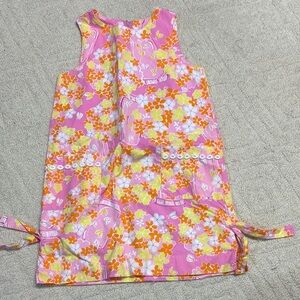 Lilly Pulitzer Pink, Yellow, & orange Floral Kids Shift Dress